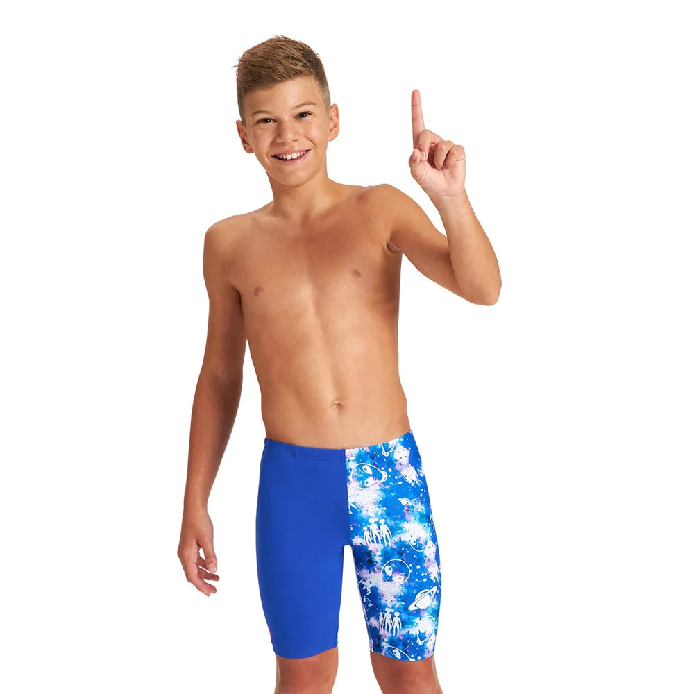 Bañador Largo Para Niño Arena Light Tricks - Lycra Elástica, Protección UPF 50+, Talla Juvenil